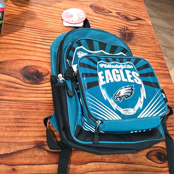 Philadelphia Eagles Backpack & Insulated Lunch Kit - Picture 2 of 6